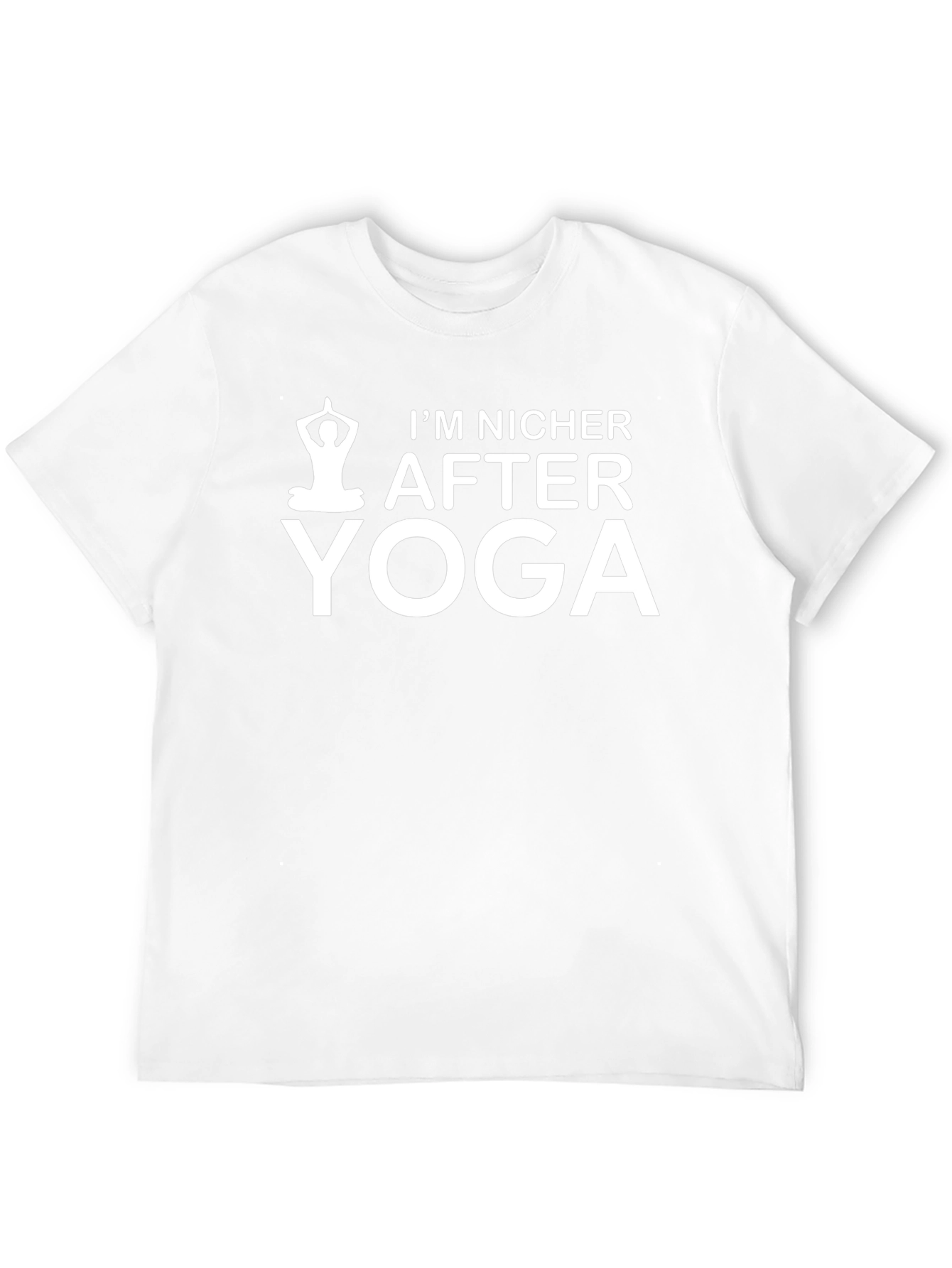 Im Nicer After Yoga Black Graphic Tee