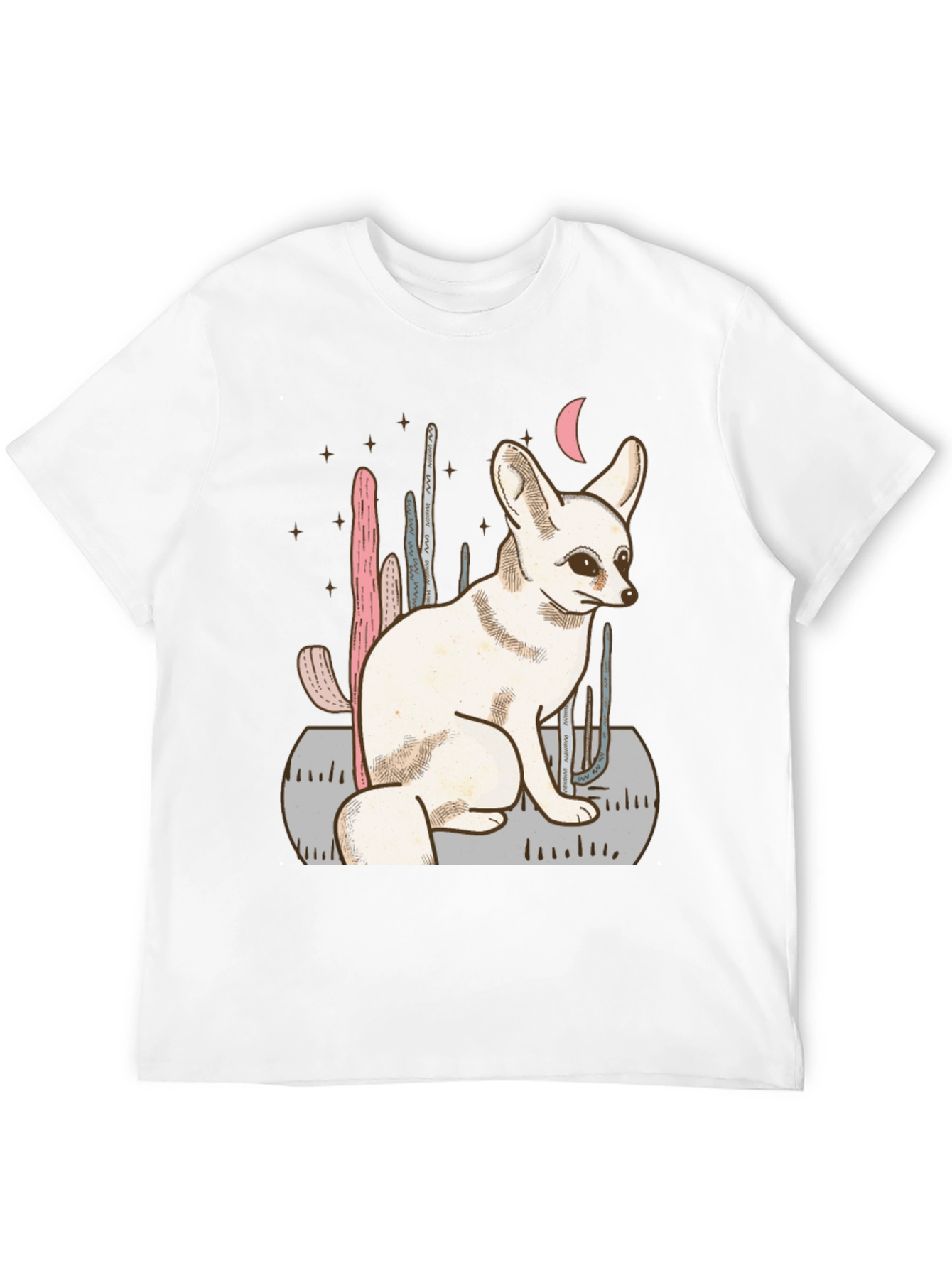 Fennec Fox Desert Scene Graphic Tee