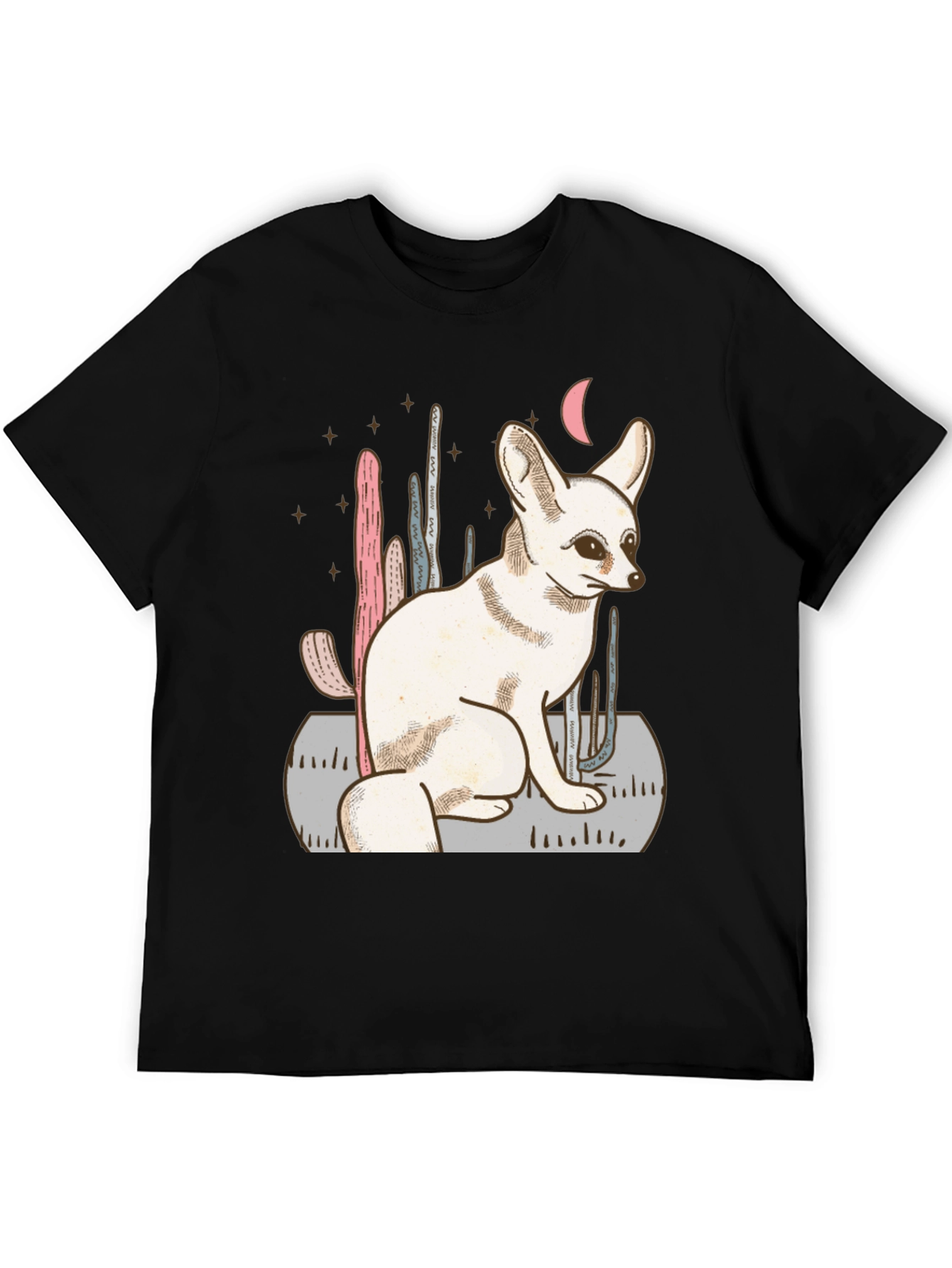 Fennec Fox Desert Scene Graphic Tee