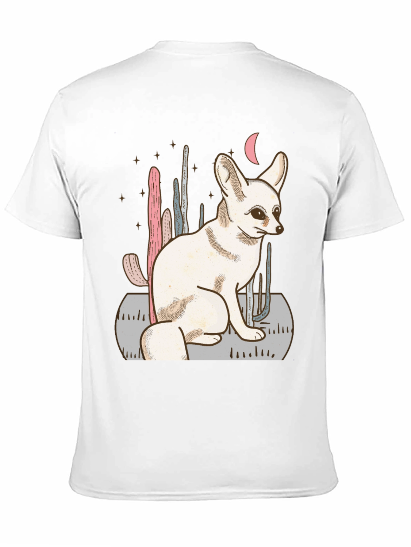 Fennec Fox Desert Scene Graphic Tee