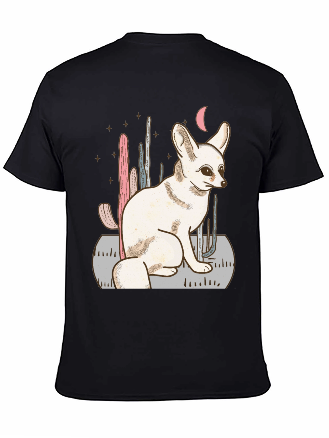 Fennec Fox Desert Scene Graphic Tee