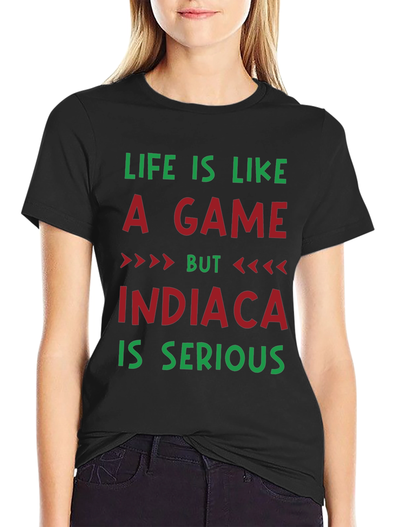 Life Is Like A Game INDIACA T-Shirt