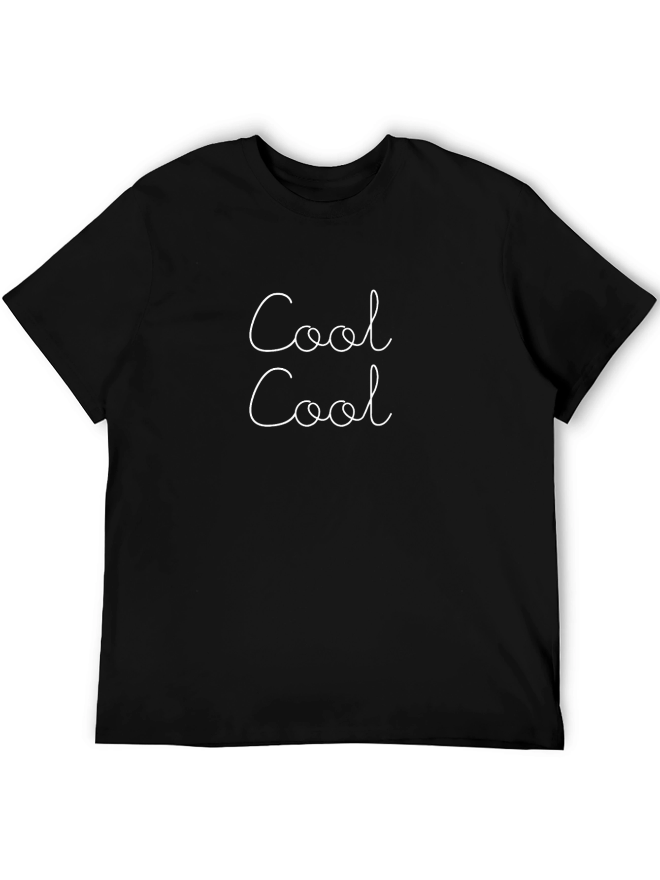 Cool Cool Graphic T-Shirt - Casual Black Tee