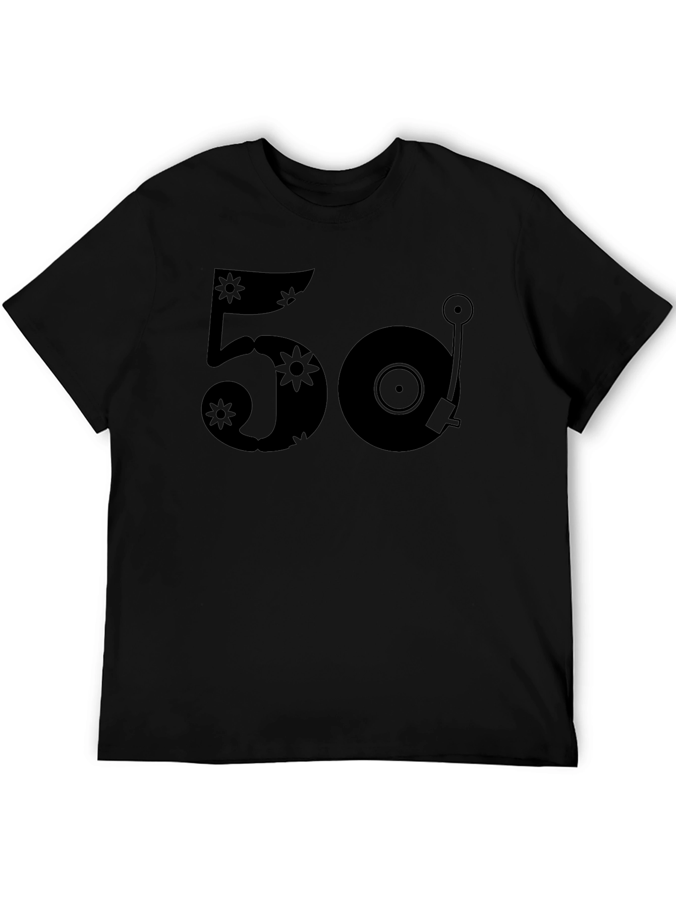 Retro 50 Record Player Graphic T-Shirt