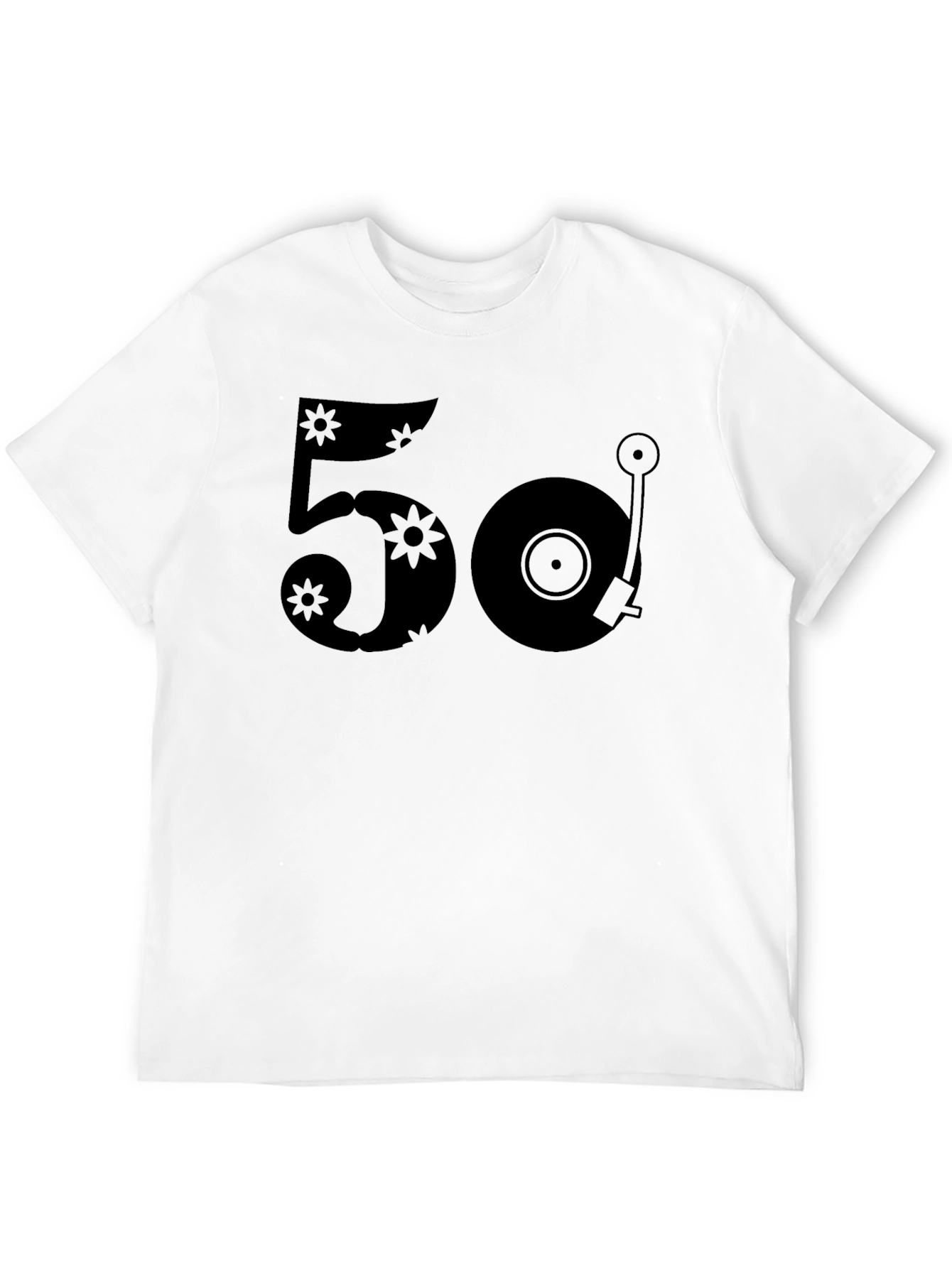 Retro 50 Record Player Graphic T-Shirt