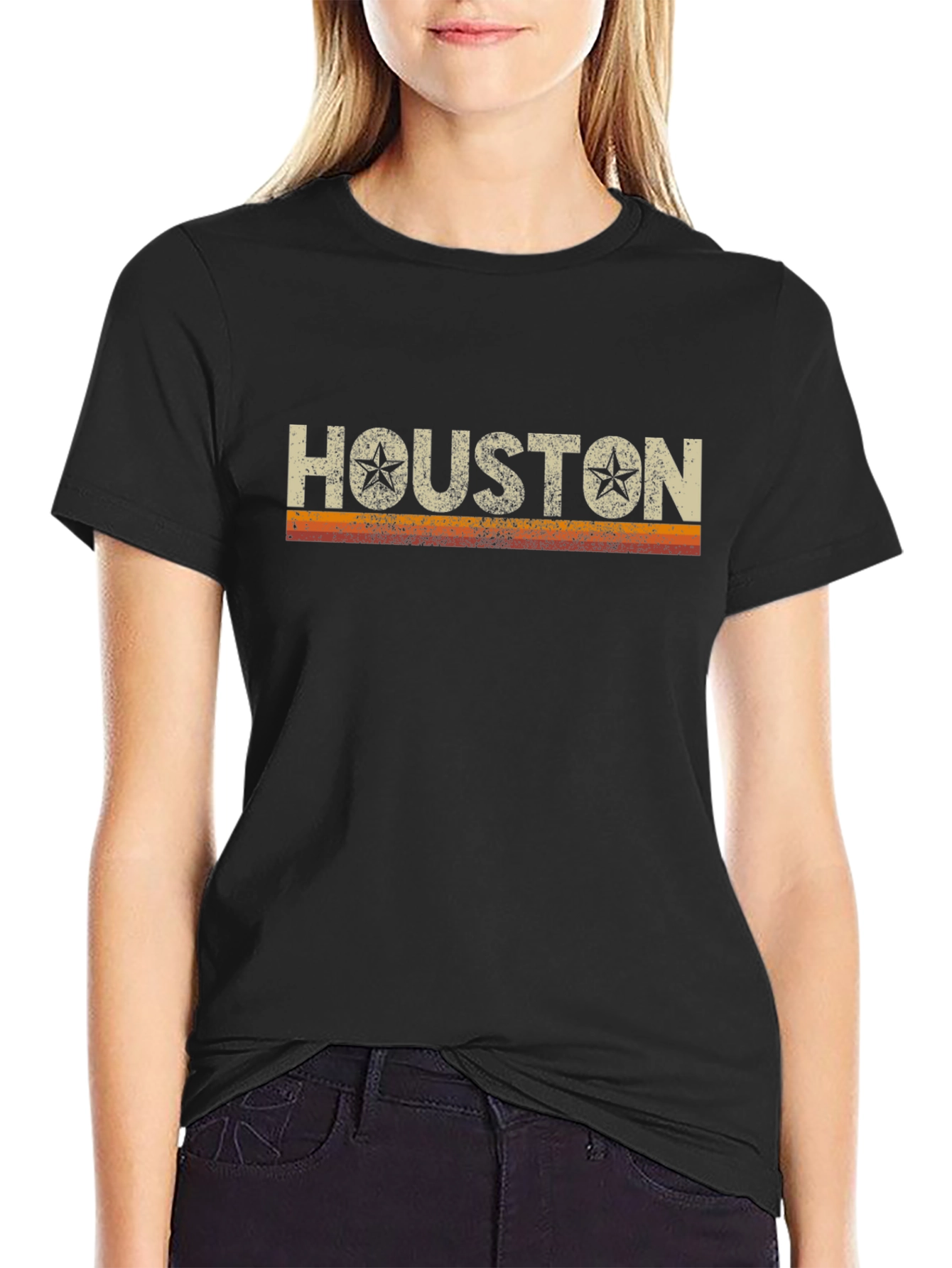 Houston Retro Graphic T-Shirt - Texas Pride