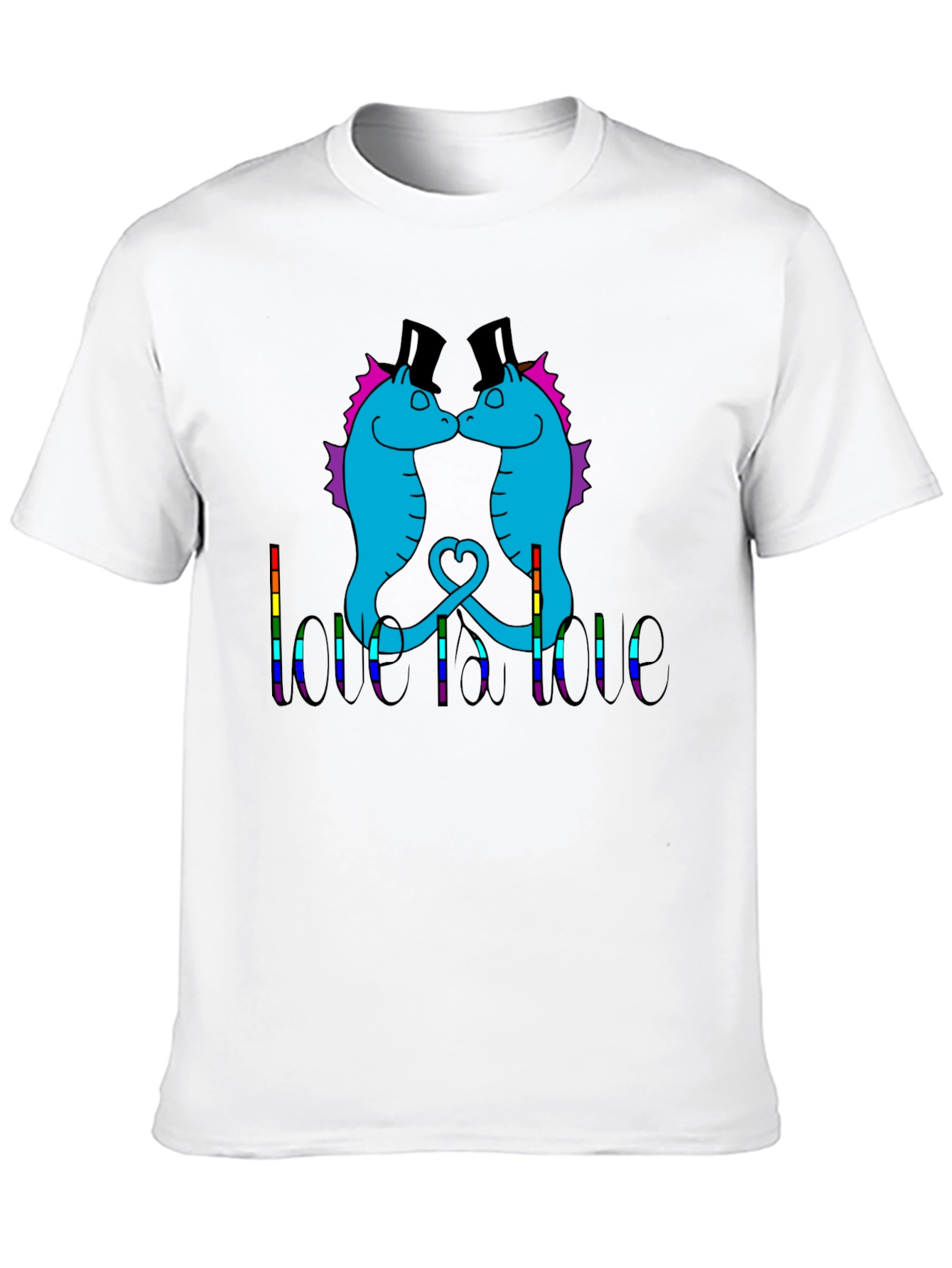 Love is Love Seahorse Graphic Tee