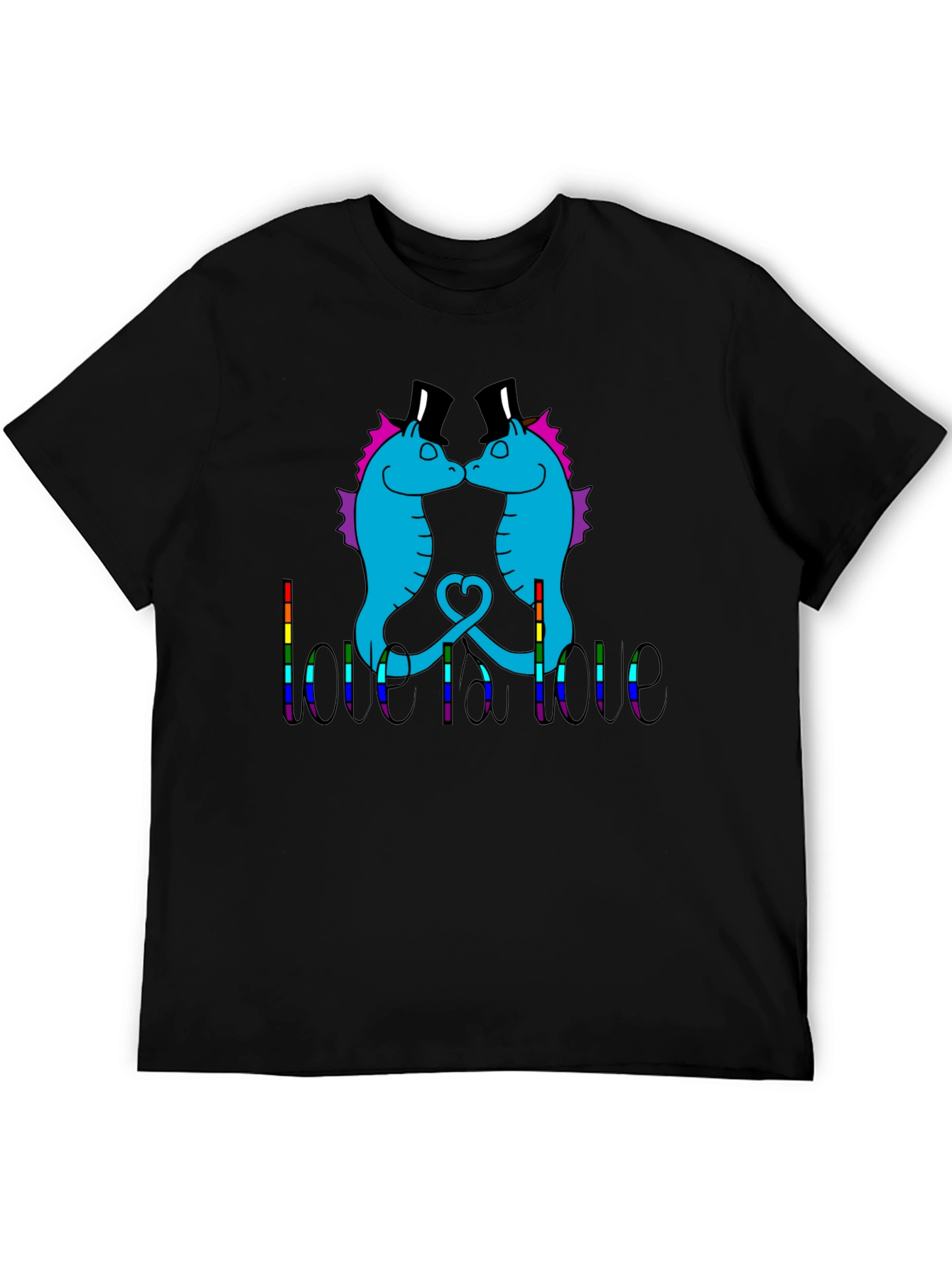 Love is Love Seahorse Graphic Tee