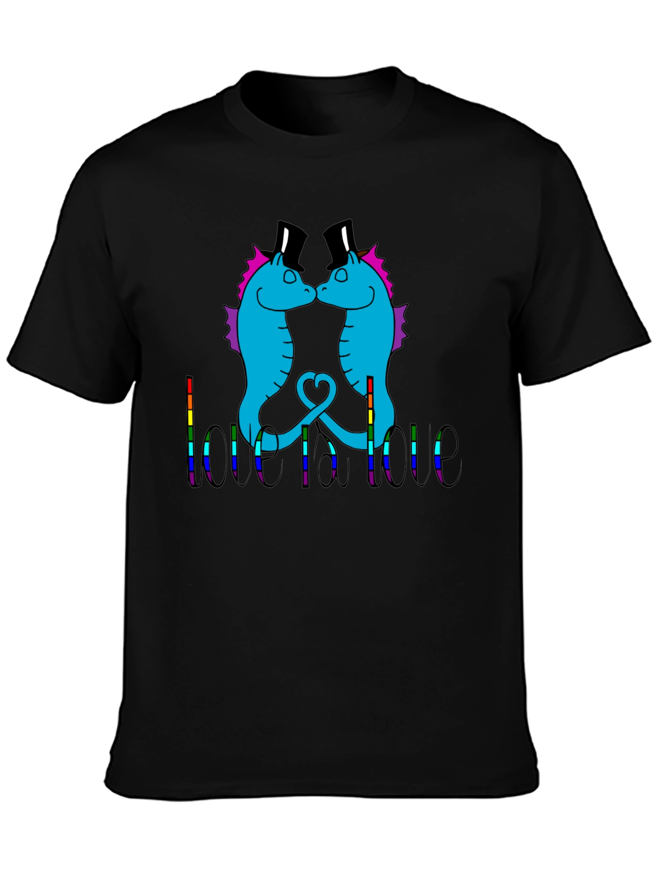 Love is Love Seahorse Graphic Tee