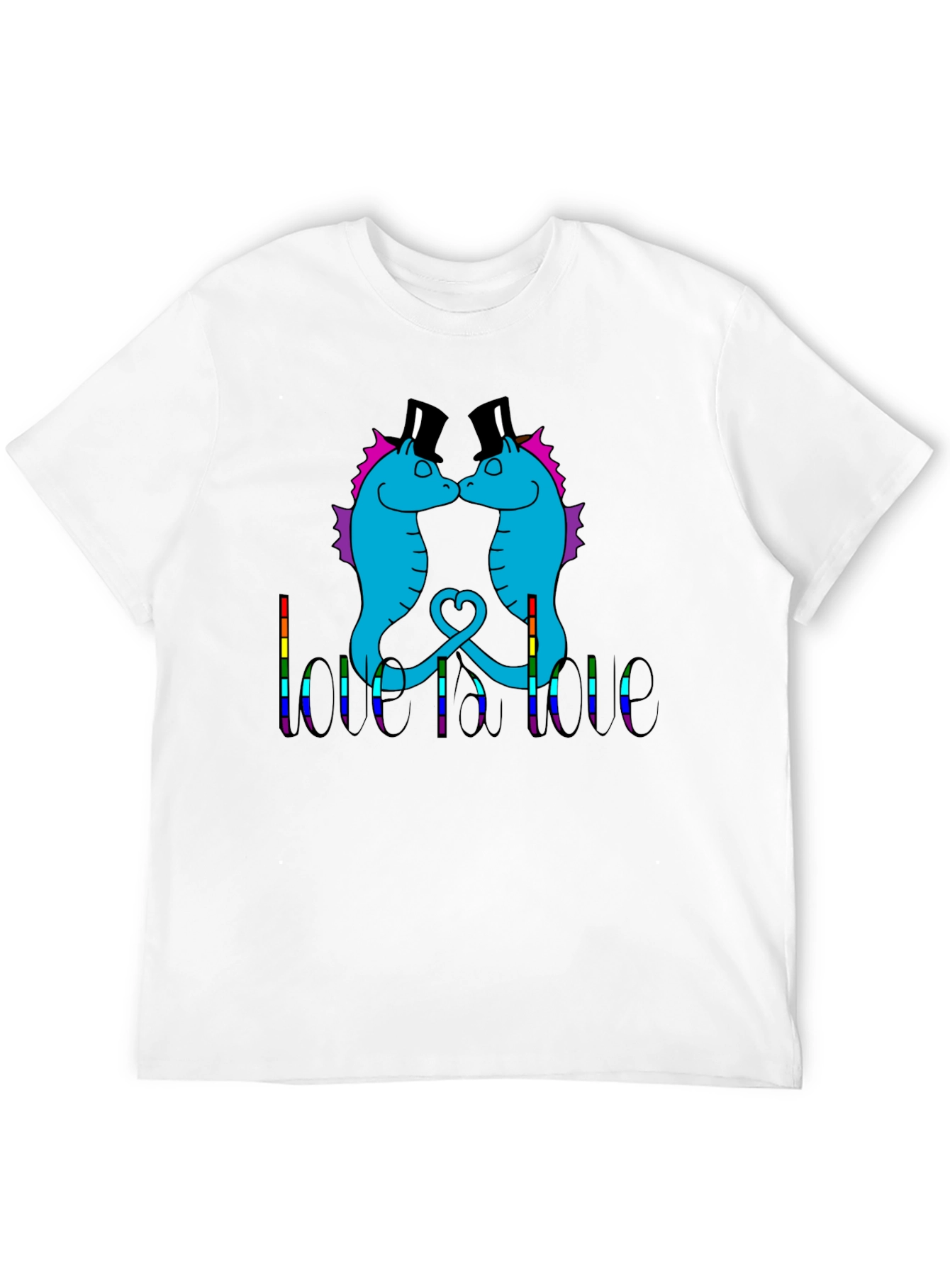 Love is Love Seahorse Graphic Tee