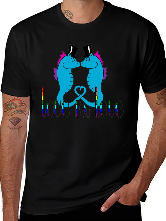 Love is Love Seahorse Graphic Tee