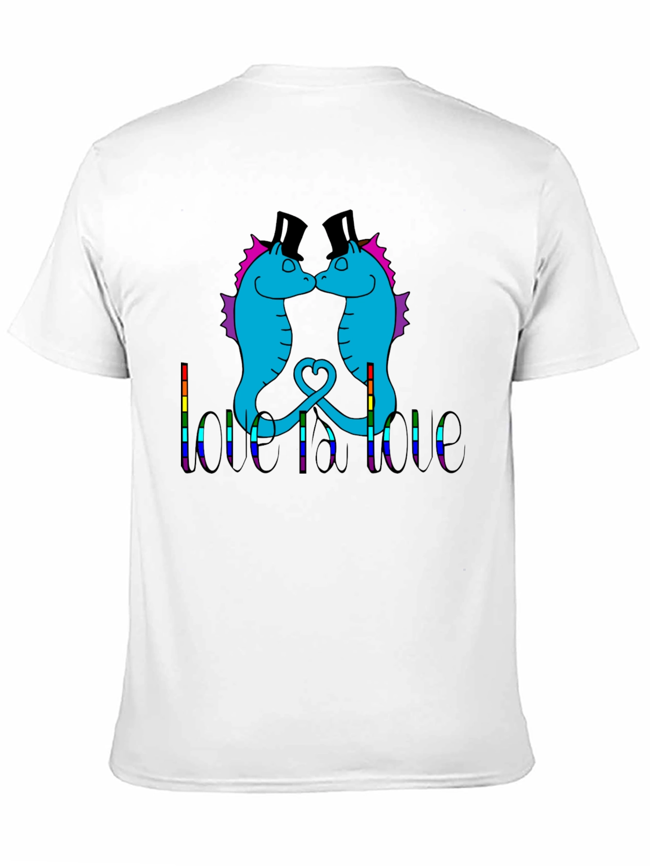 Love is Love Seahorse Graphic Tee