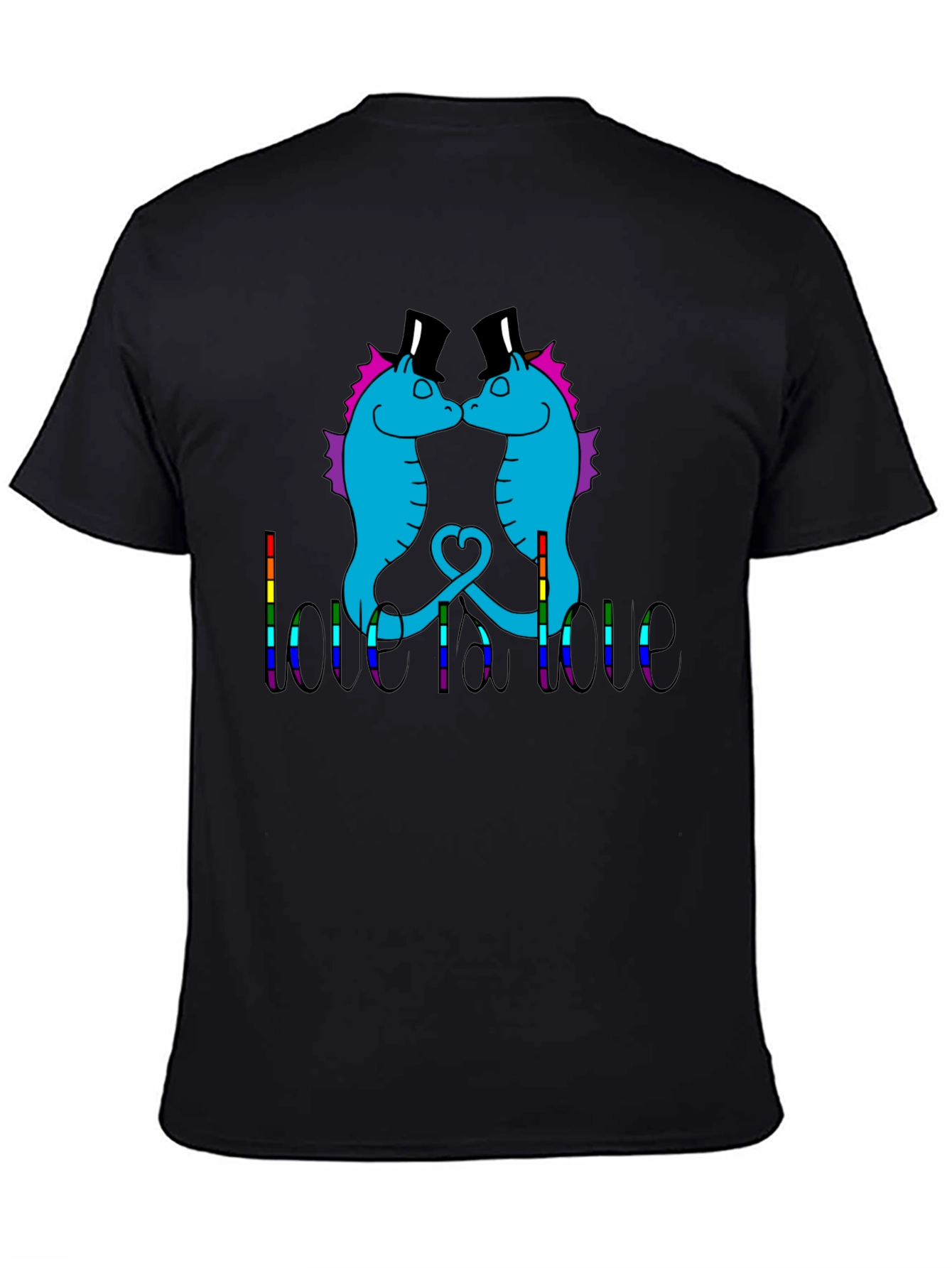 Love is Love Seahorse Graphic Tee